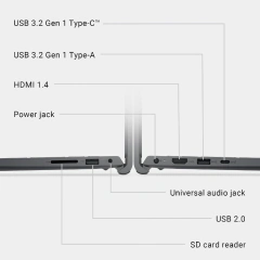Notebook Dell 15.6" DC15255 Ryzen 5 7520U 8GB 512GB SSD FHD Ingles Windows 11 - tienda online