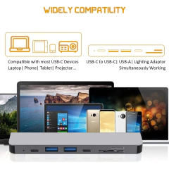 Docking Station USB-C 7 En 1 Cimexi YG-2121 / HDMI 4K / USBC / PD 100W / USB 3.0 / USB 2.0 / TF / SD - buy online