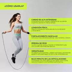 SOGA CUERDA DE SALTAR CIMEXI PROFESIONAL AJUSTABLE DE ACERO C/ RULEMANES - tienda online