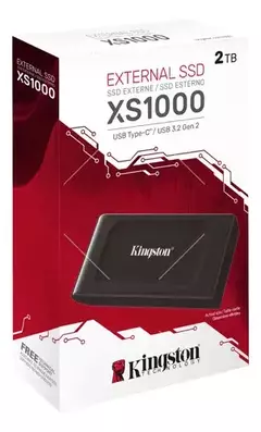SSD Externo Kingston XS1000 2TB Negro USB 3.2 Gen 2 1050 mb/s en internet