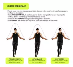 SOGA CUERDA DE SALTAR CIMEXI PROFESIONAL AJUSTABLE DE ACERO C/ RULEMANES - FsComputers