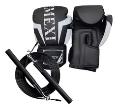 Combo Guantes Box 14oz Cimexi Soga Acero Con Rulemanes Boxeo