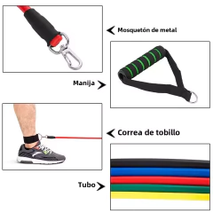 Set 11 Piezas elasticos de entrenamiento Cimexi - online store