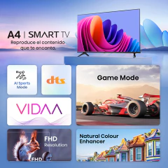 Smart TV Hisense 40" Full HD LED VIDAA 40A42K Netflix YouTube - FsComputers