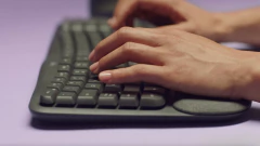 Teclado Logitech Wireless Keys Ergo Español Negro 920-012278 - tienda online