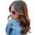 ÓCULOS DE SOL INFANTIL CORAÇÃO TEEN PINK - comprar online