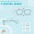 ÓCULOS DE SOL INFANTIL FLEXÍVEL WAVE LARANJA - Dalella - Laço De Cabelo e Mais Acessórios Infantis!