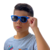 ÓCULOS DE SOL INFANTIL FLEXÍVEL AZUL CLARO - comprar online