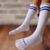 MEIA RENDINHA COLLEGE 3/4 AZUL CANTAROLA - comprar online