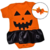 BODY BEBÊ ABÓBORA HALLOWEEN + FAIXINHA