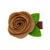 Acessório de Cabelo Infantil - Flor de Feltro Khaki  | DALELLA
