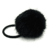 Elástico de Cabelo Pompom de Pelúcia Preto | Dalella