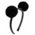 Tiara Pompom Preto | Dalella