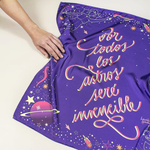 Pañuelo Por todos los astros, seré invencible - comprar online