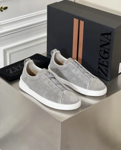 Tenis Zegna Triple Stich - Cinza