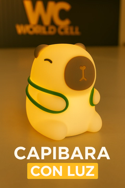 CAPIBARA CON LUZ (CAMBIA DE COLOR) - comprar online