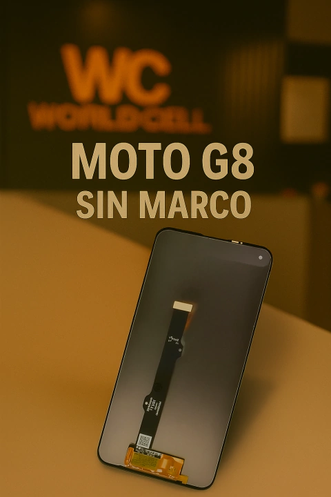 MODULO MOTO G8 NEGRO SIN MARCO - comprar online