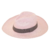 Chapéu Panamá Aba Longa Rosa Claro