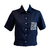 Camisa Linho bolso Crochê Azul Maiorca na internet