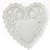 Blondas corazón 10cm x100 - tienda online