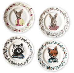 Plato de Postre Ilustrado CONEJA - comprar online