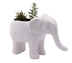 Maceta Elefante Azul Petróleo - Casa Ceviche - Objetos con diseño