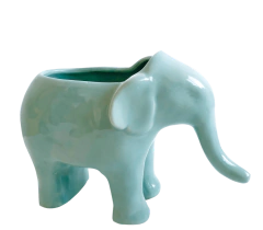 Maceta Elefante Azul Petróleo en internet
