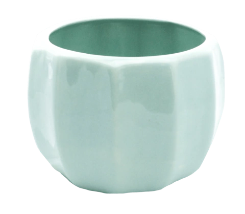 Maceta Flora Verde Agua