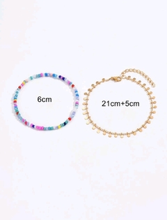 Tobillera colors gold en internet