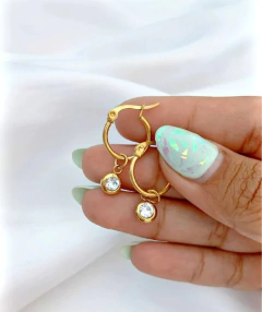 Argollas cubic gold - por par - comprar online