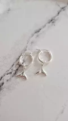 Argollas colita de ballena - el par -