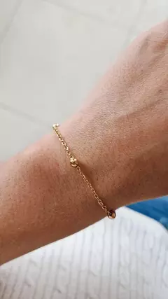 Pulsera bolitas gold