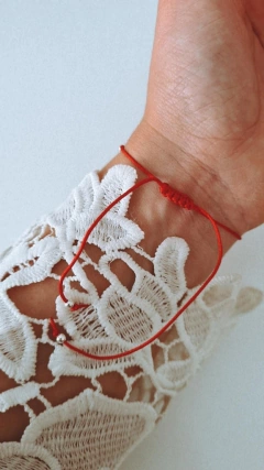 Pulsera Madrid roja - Coquetas Accesorios