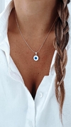 Collar ojo nacar círculo