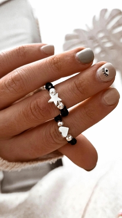 Anillo elastizado chanel black