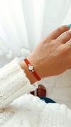 Pulsera hilo rojo cubic