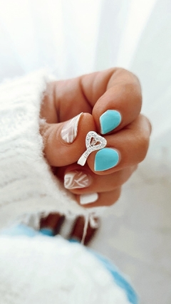 Aros corazon strass - por unidad en internet