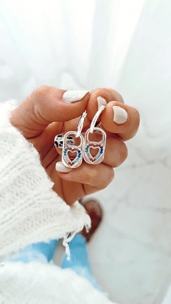 Imagen de Argollas chapita colors - por par