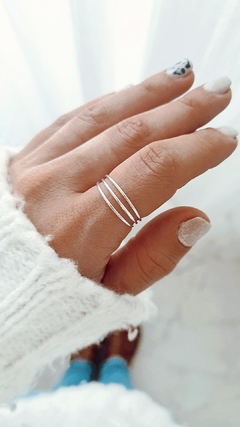 Anillo tres tiras - comprar online