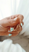 Argollas torzadas gold - por par