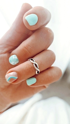 Anillo media falange trenza