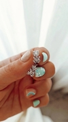 Argollas petalos shine - el par