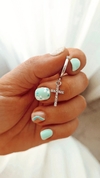 Argollas cruz shine - por par