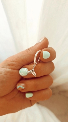 Argollas colita de ballena - el par -
