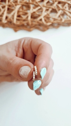 Argollas nina gold - por par