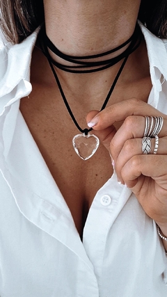 Collar corazon cristal - comprar online