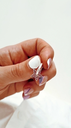 Argollas stars pink - por par