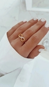 Anillo infinito strass