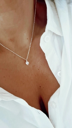 Collar corazon cubic
