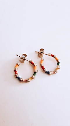 Argollas Astrid gold - por par - Coquetas Accesorios